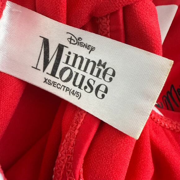 Disney Minnie Mouse Baby Girls Toddler One-Piece Polka Dot Red Swimsuit XS - Picture 7 of 10